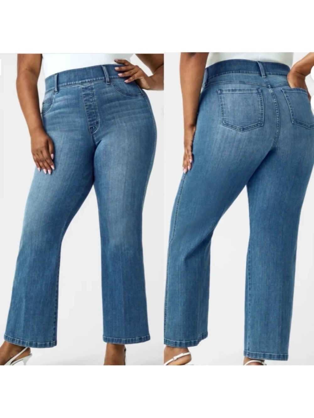 SPANX Kick Flare High Rise Jeans Vintage Indigo